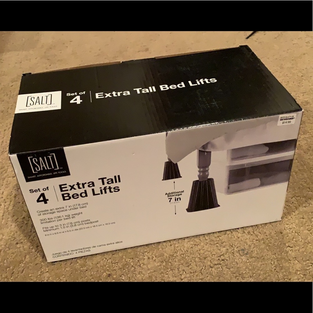 Extra tall 7” bed risers